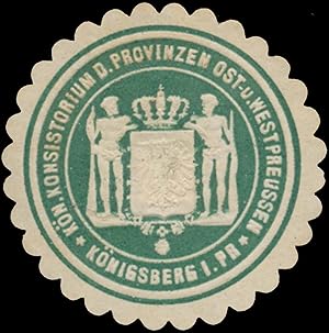 Seller image for Siegelmarke Kn. Konsistorium d. Provinzen Ost- und Westpreussen for sale by Veikkos