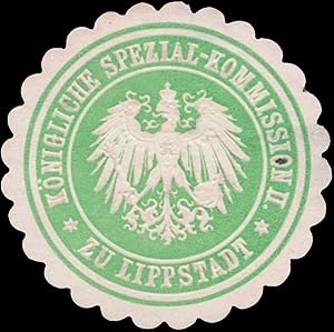 Bild des Verkufers fr Siegelmarke Knigliche Spezial-Kommission II. zu Lippstadt zum Verkauf von Veikkos