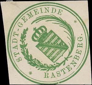 Image du vendeur pour Siegelmarke Stadt-Gemeinde Rastenberg mis en vente par Veikkos