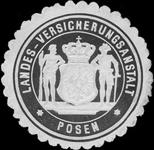 Bild des Verkufers fr Siegelmarke Landesversicherungsanstalt Posen zum Verkauf von Veikkos