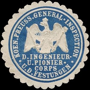Bild des Verkufers fr Siegelmarke K.Pr. General-Inspection d. Ingenieur- und Pioniercorps zum Verkauf von Veikkos