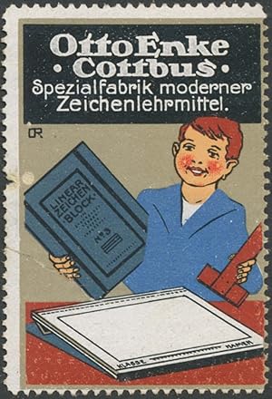 Bild des Verkufers fr Reklamemarke Spezialfabrik moderner Zeichenlehrmittel zum Verkauf von Veikkos