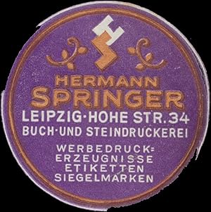 Siegelmarke Druckerei Hermann Springer