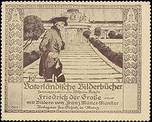 Bild des Verkufers fr Reklamemarke Friedrich der Groe in Sanssouci zum Verkauf von Veikkos