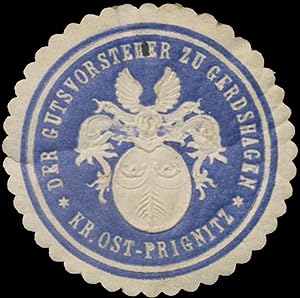 Bild des Verkufers fr Siegelmarke Der Gutsvorsteher zu Gerdshagen Kreis Ost-Prignitz zum Verkauf von Veikkos