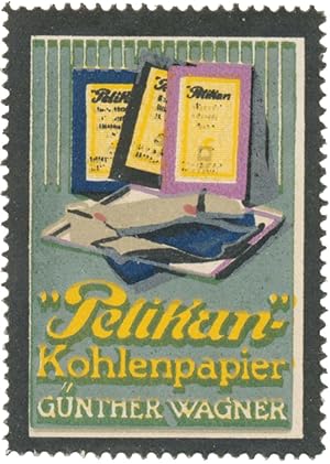 Image du vendeur pour Reklamemarke Pelikan Kohlenpapier mis en vente par Veikkos