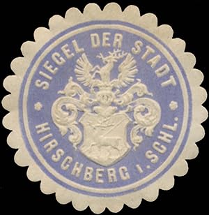 Bild des Verkufers fr Siegelmarke Siegel der Stadt Hirschberg in Schlesien zum Verkauf von Veikkos