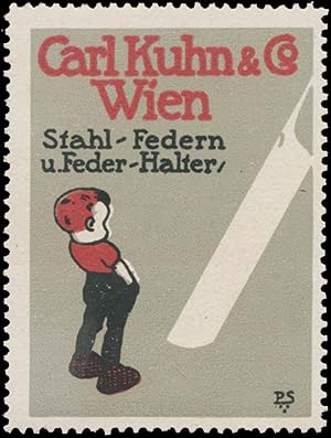 Seller image for Reklamemarke Stahlfedern und Federhalter for sale by Veikkos