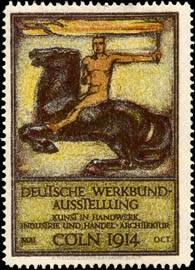 Reklamemarke Deutsche Werkbund - Ausstellung