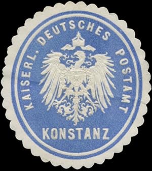 Immagine del venditore per Siegelmarke K. Deutsches Postamt Konstanz venduto da Veikkos