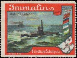 Imagen del vendedor de Reklamemarke Unterseeboot U-Boot a la venta por Veikkos