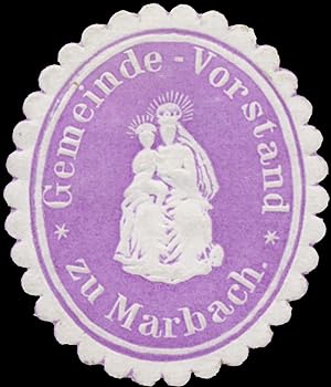 Image du vendeur pour Siegelmarke Gemeindevorstand zu Marbach mis en vente par Veikkos