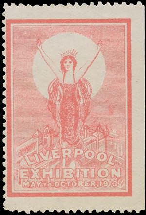 Seller image for Reklamemarke Exhibition Liverpool for sale by Veikkos
