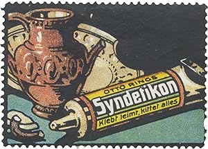 Image du vendeur pour Reklamemarke Syndetikon klebt, leimt, kittet alles mis en vente par Veikkos