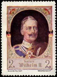 Bild des Verkufers fr Reklamemarke Kaiser Wilhelm II. zum Verkauf von Veikkos
