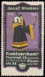 Seller image for Reklamemarke Kammfabrik for sale by Veikkos