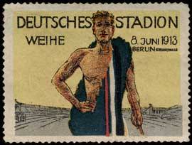 Reklamemarke Deutsches Stadion Weihe
