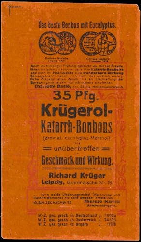 Seller image for Reklamemarke 35 Pfg. Krgerol Katarrh-Bonbons for sale by Veikkos