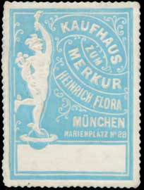 Imagen del vendedor de Reklamemarke Kaufhaus zum Merkur a la venta por Veikkos