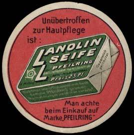 Bild des Verkufers fr Reklamemarke Lanolin Seife zum Verkauf von Veikkos