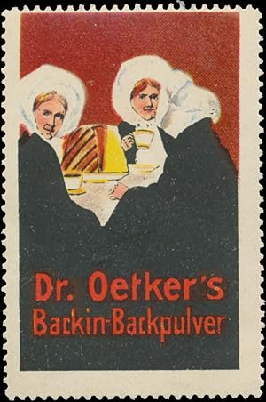 Imagen del vendedor de Reklamemarke Dr. Oetkers Backin Backpulver a la venta por Veikkos