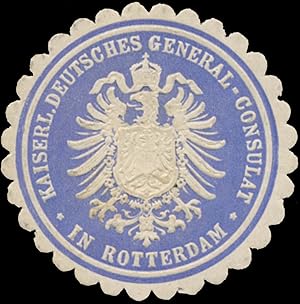 Immagine del venditore per Siegelmarke K. Deutsches General-Consulat in Rotterdam venduto da Veikkos