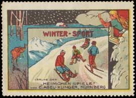 Image du vendeur pour Reklamemarke Winter-Sport Ski-Fahren mis en vente par Veikkos