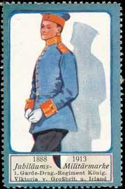 Immagine del venditore per Reklamemarke 1. Garde-Dragoner-Regiment Knigin Viktoria von Grobritannien und Irland venduto da Veikkos