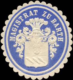 Bild des Verkufers fr Siegelmarke Magistrat zu Barth zum Verkauf von Veikkos