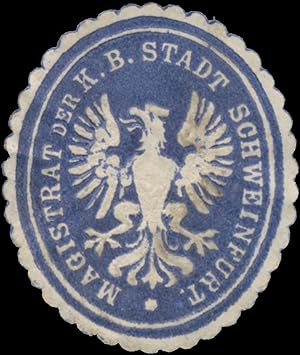 Siegelmarke Magistrat der K.B. Stadt Schweinfurt