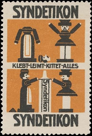 Seller image for Reklamemarke Syndetikon klebt, leimt, kittet Alles for sale by Veikkos