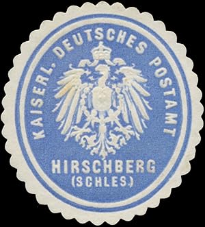 Bild des Verkufers fr Siegelmarke K. Deutsches Postamt Hirschberg (Schlesien) zum Verkauf von Veikkos