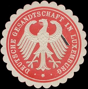 Seller image for Siegelmarke Deutsche Gesandtschaft in Luxemburg for sale by Veikkos