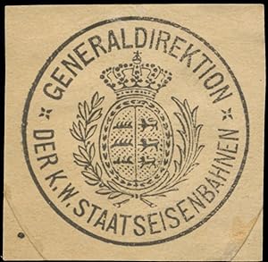 Siegelmarke Generaldirektion der K.K. Staatseisenbahnen