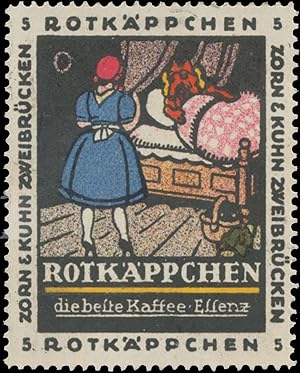 Seller image for Reklamemarke Rotkppchen die beste Kaffee-Essenz for sale by Veikkos