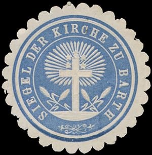 Bild des Verkufers fr Siegelmarke Siegel der Kirche zu Barth zum Verkauf von Veikkos