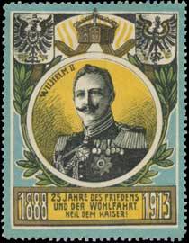 Bild des Verkufers fr Reklamemarke Kaiser Wilhelm II. zum Verkauf von Veikkos