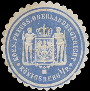 Bild des Verkufers fr Siegelmarke K.Pr. Oberlandesgericht Knigsberg in Preuen zum Verkauf von Veikkos