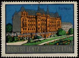 Seller image for Reklamemarke Rathaus Stettin for sale by Veikkos