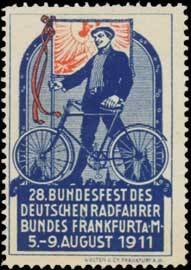 Seller image for Reklamemarke Radfahrer Fest for sale by Veikkos