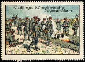 Seller image for Reklamemarke Mollings knstlerische Jugend-Alben for sale by Veikkos