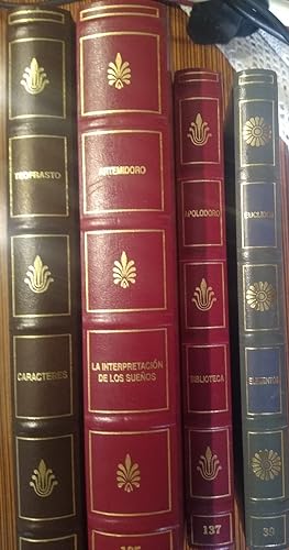 Imagen del vendedor de CARACTERES - CARTAS de pescadores, campesinos, parsitos y cortesanas + BIBLIOTECA + ELEMENTOS Libros I-IV + LA INTERPRETACIN DE LOS SUEOS a la venta por Libros Dickens