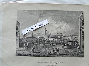 Seller image for George's Square [Glasgow] - original engraving. for sale by McLaren Books Ltd., ABA(associate), PBFA