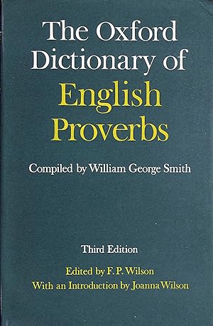 Immagine del venditore per The Oxford Dictionary of English Proverbs venduto da M Godding Books Ltd