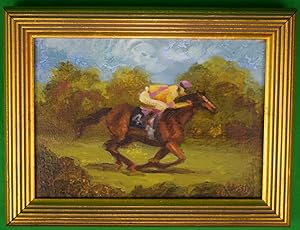 Misia Broadhead Steeplechase Oil on Canvas 1996