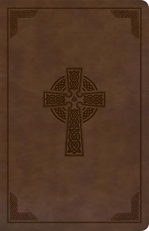 Bild des Verkufers fr KJV Large Print Personal Size Reference Bible, Brown Celtic Cross Leathertouch zum Verkauf von moluna