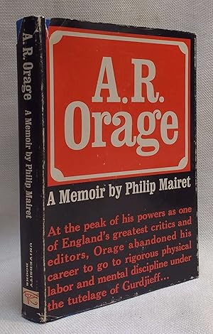 Imagen del vendedor de A. R. Orage: A Memoir by Philip Mairet a la venta por Book House in Dinkytown, IOBA