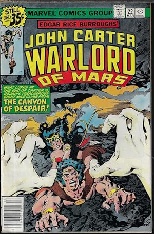 Bild des Verkufers fr JOHN CARTER WARLORD OF MARS: Mar #22, 1978 zum Verkauf von Books from the Crypt