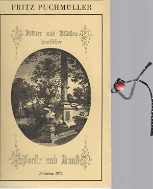 Image du vendeur pour Bltter und Blthen deutscher Poesie und Kunst. Jahrgang 1972. mis en vente par Schrmann und Kiewning GbR