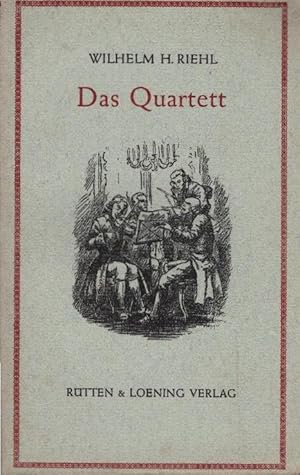 Bild des Verkufers fr Das Quartett : [Erzhlung]. W. H. Riehl / Trsteinsamkeit zum Verkauf von Schrmann und Kiewning GbR